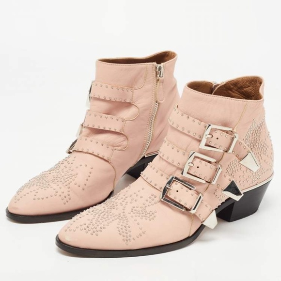 Chloe Susanna Studded Leather Bootie - Picture 1 of 4